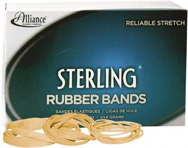 Alliance - 1" Circumference, 1/16" Wide, Ergonomic Rubber Band Strapping - 7,100 Pieces - Industrial Tool & Supply