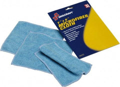 Ability One - Reusable Microfiber Wipes - 6" x 7" Sheet Size, Blue - Industrial Tool & Supply