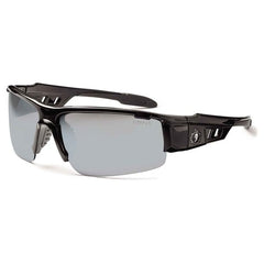DAGR Silver Mirror Lens Black Safety Glasses - Industrial Tool & Supply