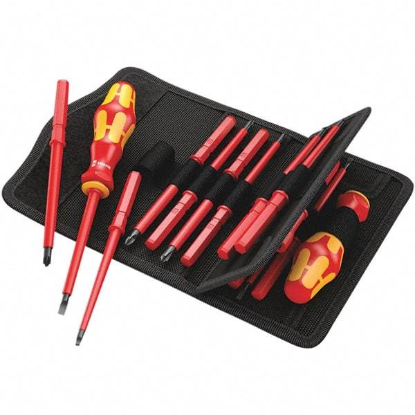 Wera - Screwdriver Bit Sets Type: Insulated Drive Size: 1/4 (Inch) - Industrial Tool & Supply