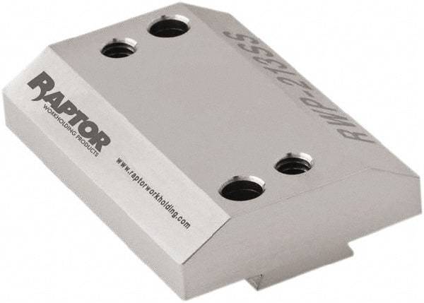 Raptor Workholding - 3/4" Jaw Width, 1/2" High x 2-1/2" Long x 1.736" Wide Riser - For Use with 4 & 5 Axis Workholding Systems - Industrial Tool & Supply