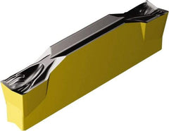 Sandvik Coromant - N123H2-...H CF 4325 Grade, 0.1575" Cutting Width, Carbide Cutoff Insert - 0° Neutral Lead Angle, 0.0059" Cnr Rad, TiCN/Al2O3/TiN Coated - Industrial Tool & Supply