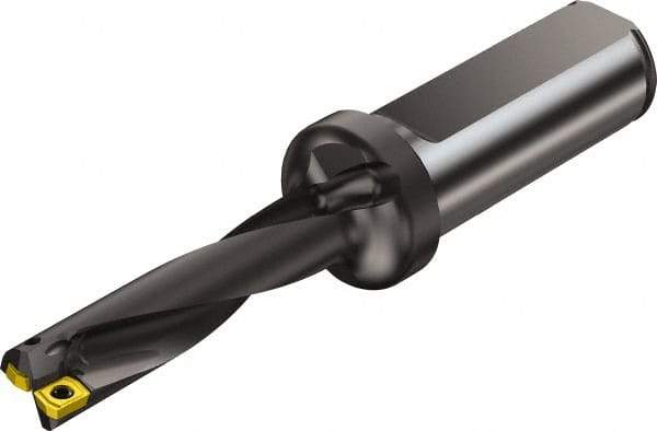 Sandvik Coromant - 73mm Max Drill Depth, 4xD, 17.5mm Diam, Indexable Insert Drill - 2 Inserts, 25mm Shank Diam, Flange Shank - Industrial Tool & Supply
