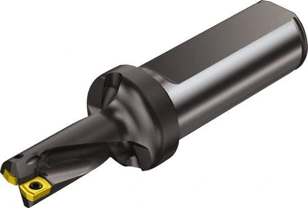 Sandvik Coromant - 39mm Max Drill Depth, 2xD, 17.5mm Diam, Indexable Insert Drill - 2 Inserts, 25mm Shank Diam, Flange Shank - Industrial Tool & Supply