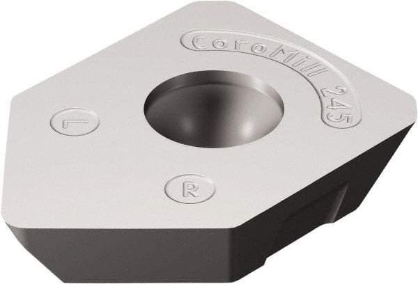 Sandvik Coromant - R24512T3 W Grade CB50 Carbide Milling Insert - Uncoated, 3.97mm Thick, 13.4mm Inscribed Circle, 2.5mm Corner Radius - Industrial Tool & Supply