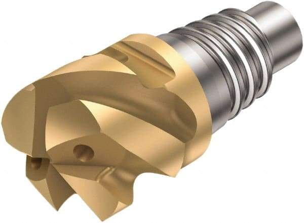 Sandvik Coromant - 31625HM Straight Grade 1030 Carbide High Feed Milling Tip Insert - TiAlN Finish, 5 Flutes, 25mm Cutting Diam, 13mm Depth of Cut, 0.1181" Cnr Rad, 50° Helix - Industrial Tool & Supply