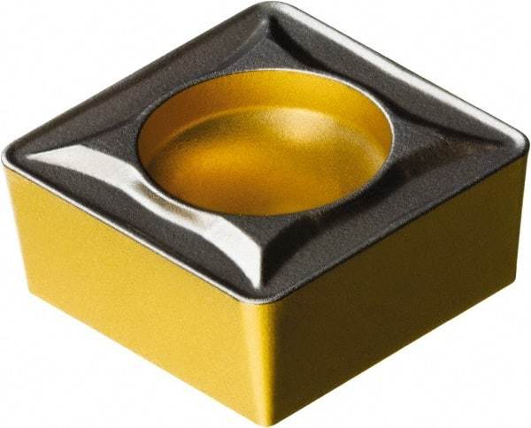 Sandvik Coromant - SCMT32.52 UR Grade 4335 Carbide Turning Insert - TiCN/AI2O3/TiN Finish, 90° Square, 3/8" Inscr Circle, 5/32" Thick, 1/32" Corner Radius - Industrial Tool & Supply