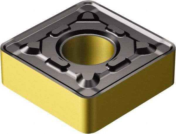 Sandvik Coromant - SNMG646 MRR Grade 2220 Carbide Turning Insert - TiCN/AI2O3/TiN Finish, 90° Square, 3/4" Inscr Circle, 1/4" Thick, 3/32" Corner Radius - Industrial Tool & Supply
