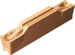 Sandvik Coromant - K2N123x2 TF Grade 1125, 6mm Cutting Width Carbide Grooving Insert - 23.3mm Max Depth of Cut, Neutral, 0.4mm Corner Radius, TiAlN Finish - Industrial Tool & Supply