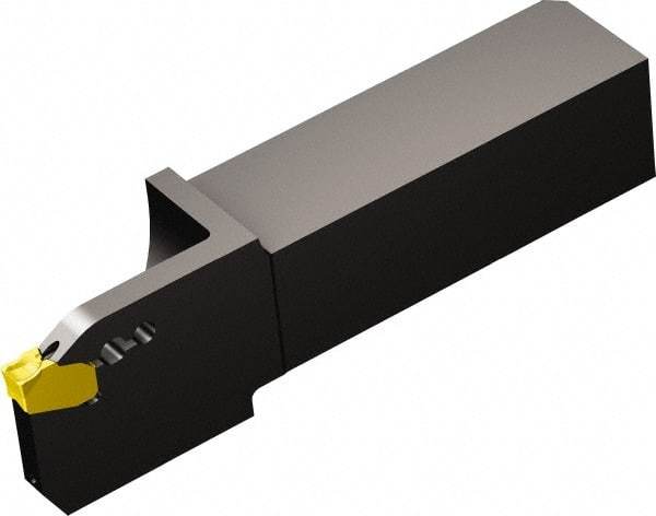 Sandvik Coromant - QSQD, External, Left Hand, 1.6" Max Depth of Cut, Indexable Grooving Tool Holder - QD-NK-0600-0003-CM Insert Compatibility, 1" Shank Height, 1" Shank Width, 4.9685" OAL, Through Coolant - Industrial Tool & Supply