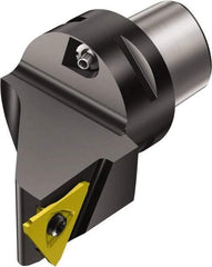 Sandvik Coromant - Cx-R/LF123T/U..BM Insert, 60mm Head Length, Modular Grooving Cutting Unit Head - Left Hand Cut, System Size C4, Through Coolant, Series CoroCut 3 - Industrial Tool & Supply