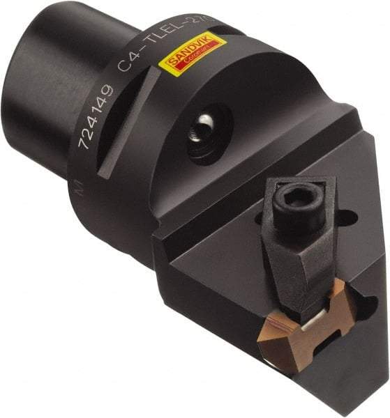 Sandvik Coromant - Cx-TLER Insert, 2.362" Head Length, Modular Grooving Blade Holder Head - Left Hand Cut, System Size C5, Through Coolant, Series Top Lok - Industrial Tool & Supply