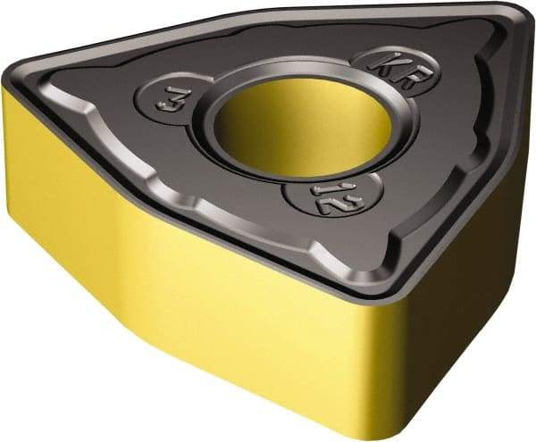 Sandvik Coromant - WNMG333 KR Grade 3210 Carbide Turning Insert - 80° Trigon, 3/8" Inscr Circle, 3/16" Thick, 3/64" Corner Radius - Industrial Tool & Supply
