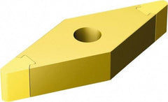 Sandvik Coromant - VNGA332 Grade 7015 CBN Turning Insert - TiN Finish, 35° Diamond, 3/8" Inscr Circle, 3/16" Thick, 1/32" Corner Radius - Industrial Tool & Supply