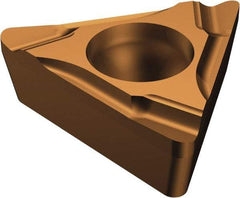 Sandvik Coromant - TCGT21.5 K Grade 1125 Carbide Turning Insert - TiAlN/AlCr2O3 Finish, 60° Triangle, 1/4" Inscr Circle, 3/32" Thick, 0.2mm Corner Radius - Industrial Tool & Supply