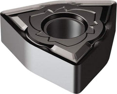 Sandvik Coromant - WNMG432 SM Grade 1105 Carbide Turning Insert - TiAlN Finish, 80° Trigon, 1/2" Inscr Circle, 3/16" Thick, 1/32" Corner Radius - Industrial Tool & Supply