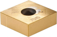 Sandvik Coromant - CNGA431 Grade 7015 Carbide Turning Insert - TiN Finish, 80° Diamond, 1/2" Inscr Circle, 3/16" Thick, 1/64" Corner Radius - Industrial Tool & Supply