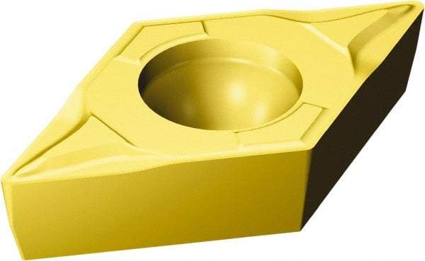 Sandvik Coromant - DCMT21.51 KF Grade 3005 Carbide Turning Insert - TiCN/Al2O3/TiN Finish, 55° Diamond, 1/4" Inscr Circle, 3/32" Thick, 1/64" Corner Radius - Industrial Tool & Supply