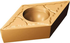 Sandvik Coromant - DPMT21.52 MM Grade 1125 Carbide Turning Insert - TiAlN/AlCr2O3 Finish, 55° Diamond, 1/4" Inscr Circle, 3/32" Thick, 1/32" Corner Radius - Industrial Tool & Supply