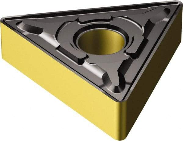 Sandvik Coromant - TNMG654 PR Grade 4335 Carbide Turning Insert - TiCN/AI2O3/TiN Finish, 60° Triangle, 3/4" Inscr Circle, 5/16" Thick, 1/16" Corner Radius - Industrial Tool & Supply