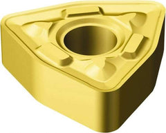 Sandvik Coromant - WNMG432 MR Grade 2015 Carbide Turning Insert - TiCN/Al2O3/TiN Finish, 80° Trigon, 1/2" Inscr Circle, 3/16" Thick, 1/32" Corner Radius - Industrial Tool & Supply