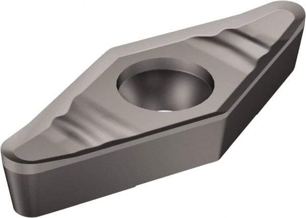 Sandvik Coromant - VCGX333 AL Grade H10 Carbide Turning Insert - Uncoated, 35° Diamond, 3/8" Inscr Circle, 3/16" Thick, 3/64" Corner Radius - Industrial Tool & Supply