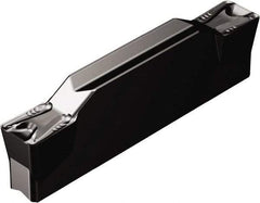 Sandvik Coromant - H2N123x2 TM Grade 3115, 4mm Cutting Width Carbide Grooving Insert - 23.4mm Max Depth of Cut, Neutral, 0.4mm Corner Radius, TiCN/Al2O3 Finish - Industrial Tool & Supply