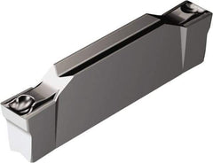 Sandvik Coromant - EN123 GF Grade 1105, 2mm Cutting Width Carbide Grooving Insert - 19.2mm Max Depth of Cut, Neutral, 0.2mm Corner Radius, TiAlN2 Finish - Industrial Tool & Supply