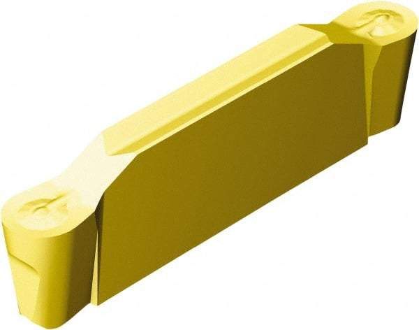 Sandvik Coromant - L2N123x2 RO 8mm Cutting Width Carbide Grooving Insert - 27.3mm Max Depth of Cut, Neutral, 4mm Corner Radius, TiCN/Al2O3/TiN Finish - Industrial Tool & Supply