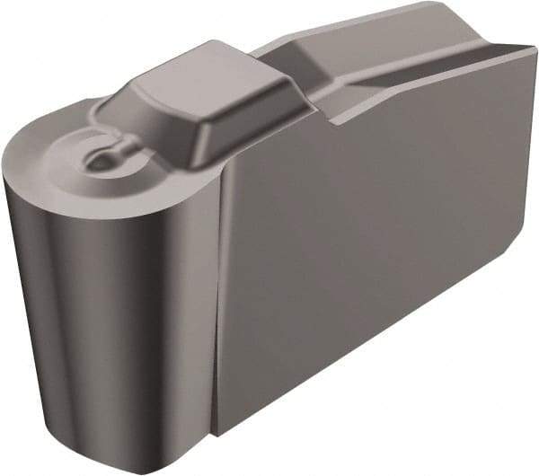 Sandvik Coromant - 40N151.2-A.. 4P 4.75mm Cutting Width Carbide Grooving Insert - 2.11mm Max Depth of Cut, Neutral, 2.37mm Corner Radius, Uncoated - Industrial Tool & Supply