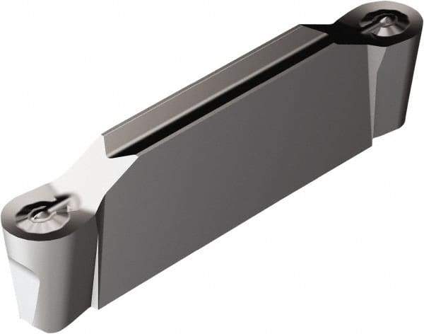 Sandvik Coromant - F2N123x2 RO 3mm Cutting Width Carbide Grooving Insert - 18.7mm Max Depth of Cut, Neutral, 1.5mm Corner Radius, TiAlN Finish - Industrial Tool & Supply