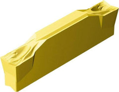 Sandvik Coromant - N123x2F CF 2135 Grade, 0.0984" Cutting Width, Carbide Cutoff Insert - 0° Neutral Lead Angle, 0.0039" Cnr Rad, TiCN/Al2O3/TiN Coated - Industrial Tool & Supply