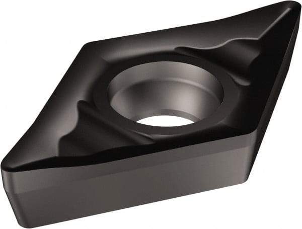 Sandvik Coromant - DCGX32.51 AL Grade 1105 Carbide Turning Insert - TiAlN Finish, 55° Diamond, 3/8" Inscr Circle, 5/32" Thick, 1/64" Corner Radius - Industrial Tool & Supply
