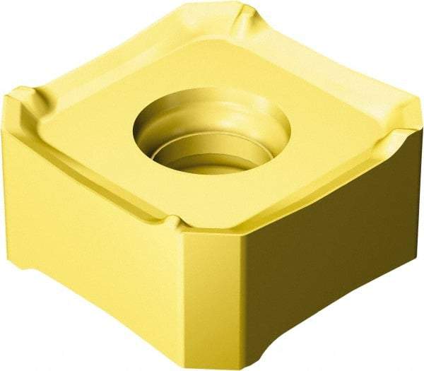 Sandvik Coromant - 345R13T5 MM Grade S40T Carbide Milling Insert - TiCN/Al2O3/TiN Finish, 5.95mm Thick, 13mm Inscribed Circle, 0.8mm Corner Radius - Industrial Tool & Supply