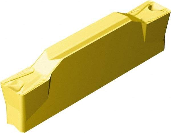 Sandvik Coromant - KN123 TM Grade 2135, 6mm Cutting Width Carbide Grooving Insert - 0.9055" Max Depth of Cut, Neutral, 0.8mm Corner Radius, TiCN/Al2O3/TiN Finish - Industrial Tool & Supply
