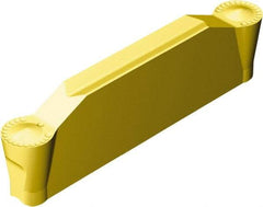 Sandvik Coromant - 0318N123 Grade 2135, 3.18mm Cutting Width Carbide Grooving Insert - 18.6mm Max Depth of Cut, Neutral, 1.59mm Corner Radius, TiCN/Al2O3/TiN Finish - Industrial Tool & Supply