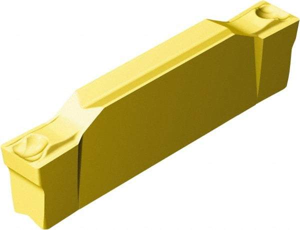 Sandvik Coromant - H2N123 GF Grade 1005, 5mm Cutting Width Carbide Grooving Insert - 24.4mm Max Depth of Cut, Neutral, 0.2mm Corner Radius, TiAlN/TiN Finish - Industrial Tool & Supply