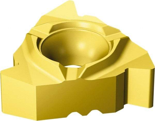 Sandvik Coromant - 266 Internal Right Hand 8-16 60° V Laydown Threading Insert - Grade 7015, TiN Coated Carbide, 9.525mm Inscribed Circle - Industrial Tool & Supply