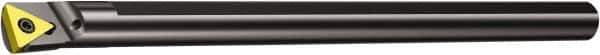 Sandvik Coromant - 1.2008" Min Bore Diam, 12" OAL, 1" Shank Diam, E..STFCR/L Indexable Boring Bar - Screw-On Holding Method - Industrial Tool & Supply