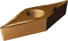 Sandvik Coromant - VBMT331 UM Grade 1115 Carbide Turning Insert - TiAlN/AlCr2O3 Finish, 35° Diamond, 3/8" Inscr Circle, 3/16" Thick, 1/64" Corner Radius - Industrial Tool & Supply