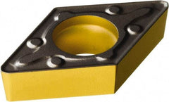 Sandvik Coromant - DCMX32.51 WM Grade 3225 Carbide Turning Insert - TiCN/AI2O3/TiN Finish, 55° Diamond, 3/8" Inscr Circle, 5/32" Thick, 1/64" Corner Radius - Industrial Tool & Supply