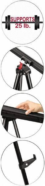 MasterVision - Folding Easel - 64" High - Industrial Tool & Supply