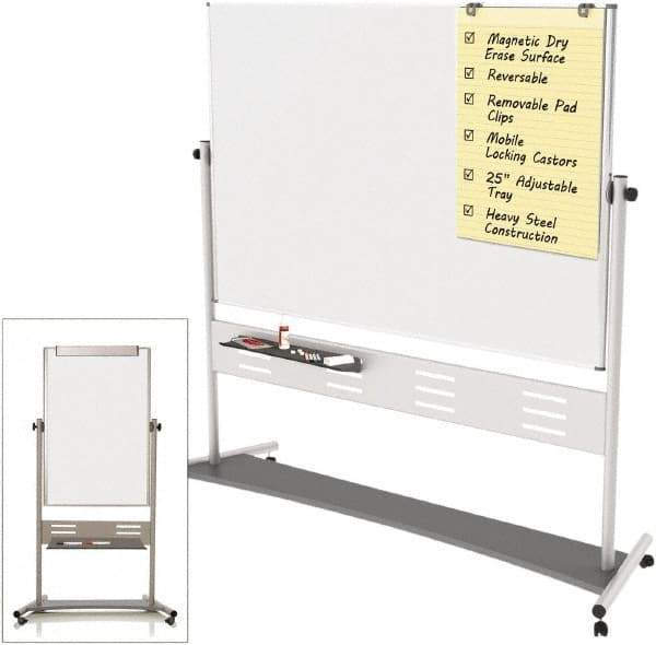 MasterVision - Magnetic Dry Erase Easel - 80" High - Industrial Tool & Supply