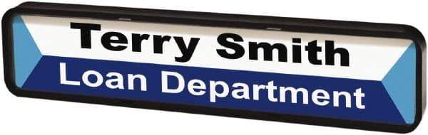 ADVANTUS - "Customizable", 1" Long x 9" Wide, Rigid Plastic Safety Sign - Rectangular, Use for Workplace/Safety - Industrial Tool & Supply