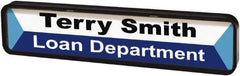 ADVANTUS - "Customizable", 1" Long x 9" Wide, Rigid Plastic Safety Sign - Rectangular, Use for Workplace/Safety - Industrial Tool & Supply
