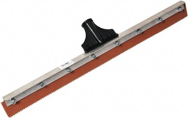 SEYMOUR-MIDWEST - 23-15/16" Rubber Blade Floor Squeegee - Threaded End, Single Edge, Aluminum Holder - Industrial Tool & Supply