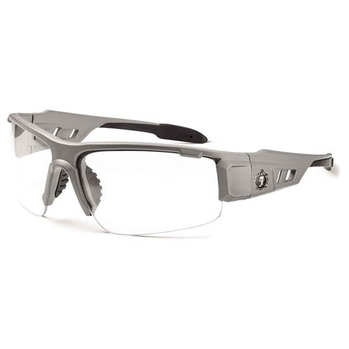 DAGR Clear Lens Matte Gray Safety Glasses - Industrial Tool & Supply