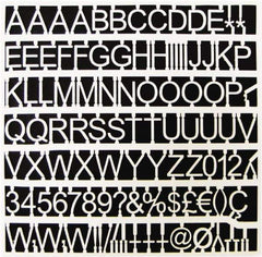 MasterVision - Plastic Letter Kits Type: Reusable Letters Display Size: 1 (Inch) - Industrial Tool & Supply