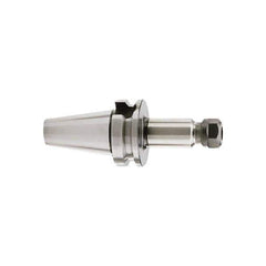 HAIMER - 1mm to 16mm Capacity, 100mm Projection, SK40 Taper Shank, ER25 Collet Chuck - 0.003mm TIR, Through-Spindle & DIN Flange Coolant - Exact Industrial Supply