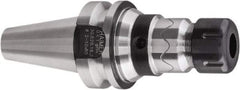 HAIMER - 1/8" to 5/8" Capacity, 80mm Projection, BT30 Taper Shank, ER25 Collet Chuck - 0.0001" TIR, Through-Spindle - Exact Industrial Supply